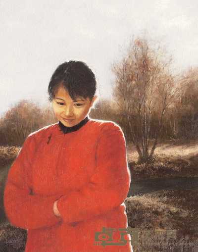 李东 静静的河流 92×73cm